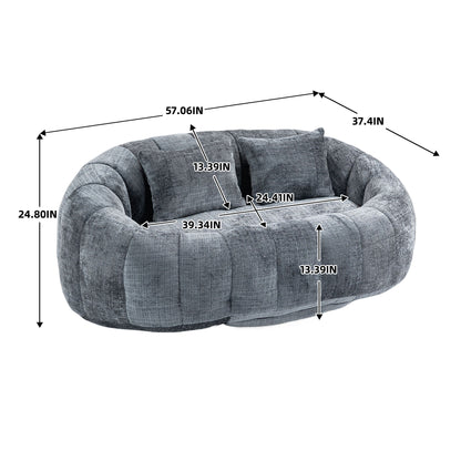 Bean Bag Lazy Sofa, Durable Comfort Lounger High Back Bean Bag Chair Couch