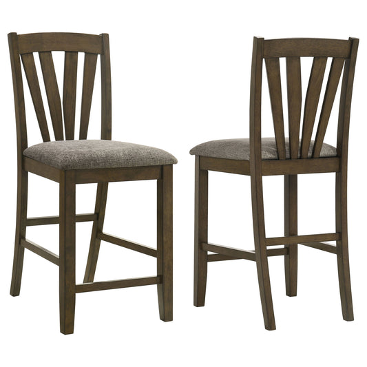 Maxine - Upholstered Counter Height Dining Side Chair (Set of 2) - Brown