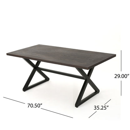 Rolando - Outdoor Aluminum Dining Table With Steel Frame