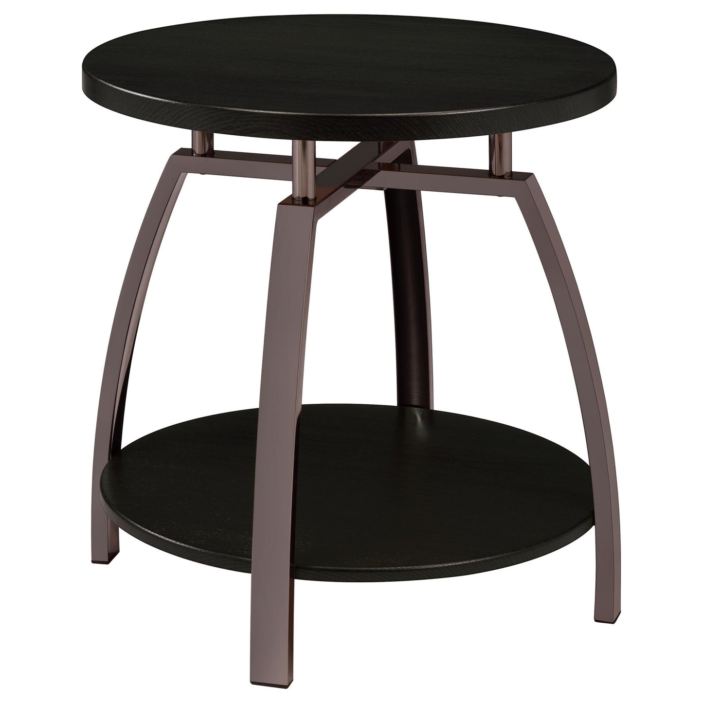 Starrett - 2 Piece Round Coffee Table Set - Charcoal