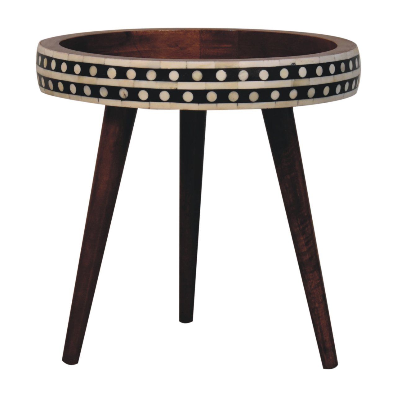 Small Patterned Nordic Style End Table