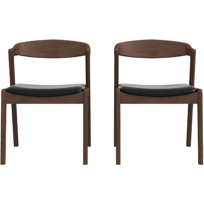 Dakota - Mid-Century Modern Velvet Dining Chair (Set of 2)