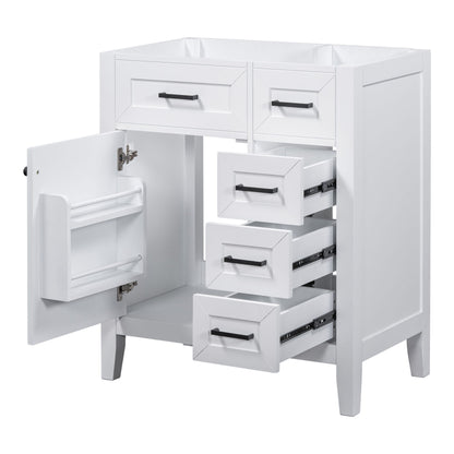 Modern Bathroom Vanity Base Only With Drawers, Freestanding Design