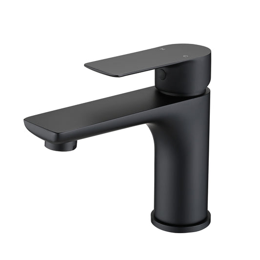Modern Bathroom Sink Faucet Single Handle Brass Countertop Mount