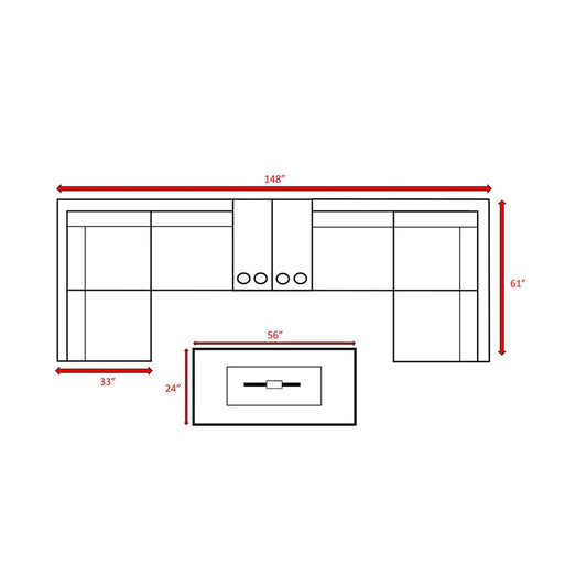 4 Person Rattan Wicker Seating Group With Cushions - Espresso