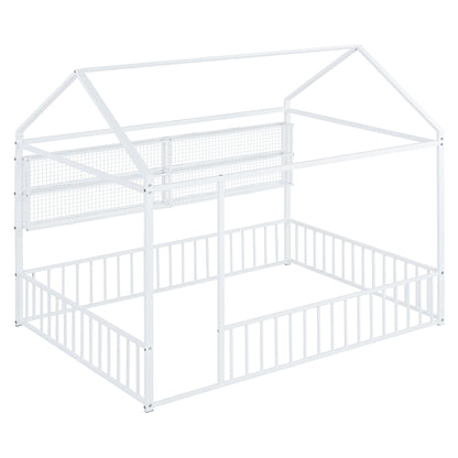 House Frame With Fence And Shelves