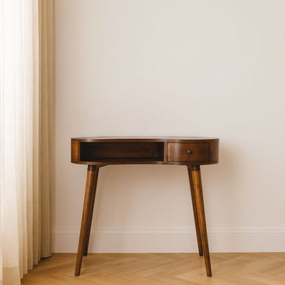 Rounded Writing Desk - Chestnut