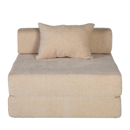 Convertible Floor Sofa Bed With Fixed Shape Frame For Living Room