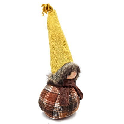 Gnomes Decorations, For Fall Thanksgiving Table Decorations (Set of 2) - Brown / Yellow