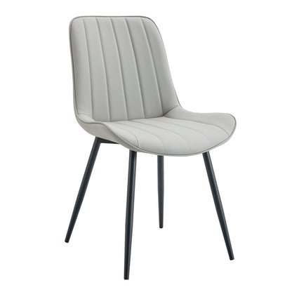 Modern Style Extended Seat Cushion Dining Chair Set