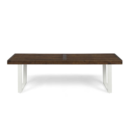 Intrinsic - Outdoor Dining Bench With Slat Top
