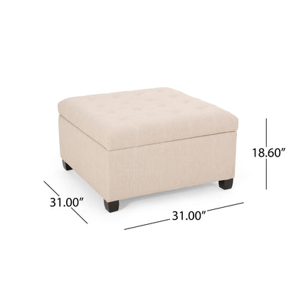 Isabella - Contemporary Ottoman With Storage