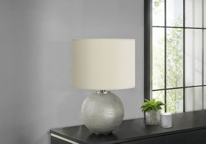 Lighting, Table Lamp, Modern - Gray / Cream