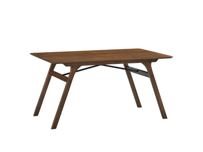 Kaela - 7 Pieces Dining Room Set - Walnut / Light Gray