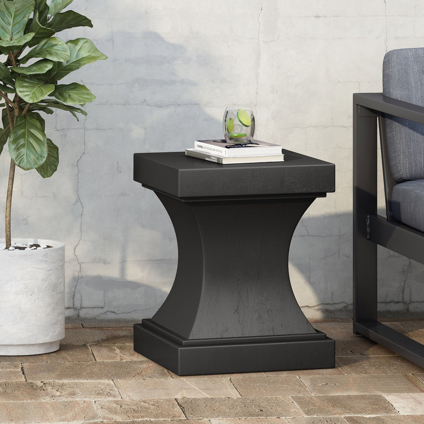 Athena - Modern Side Table With Pedestal Design