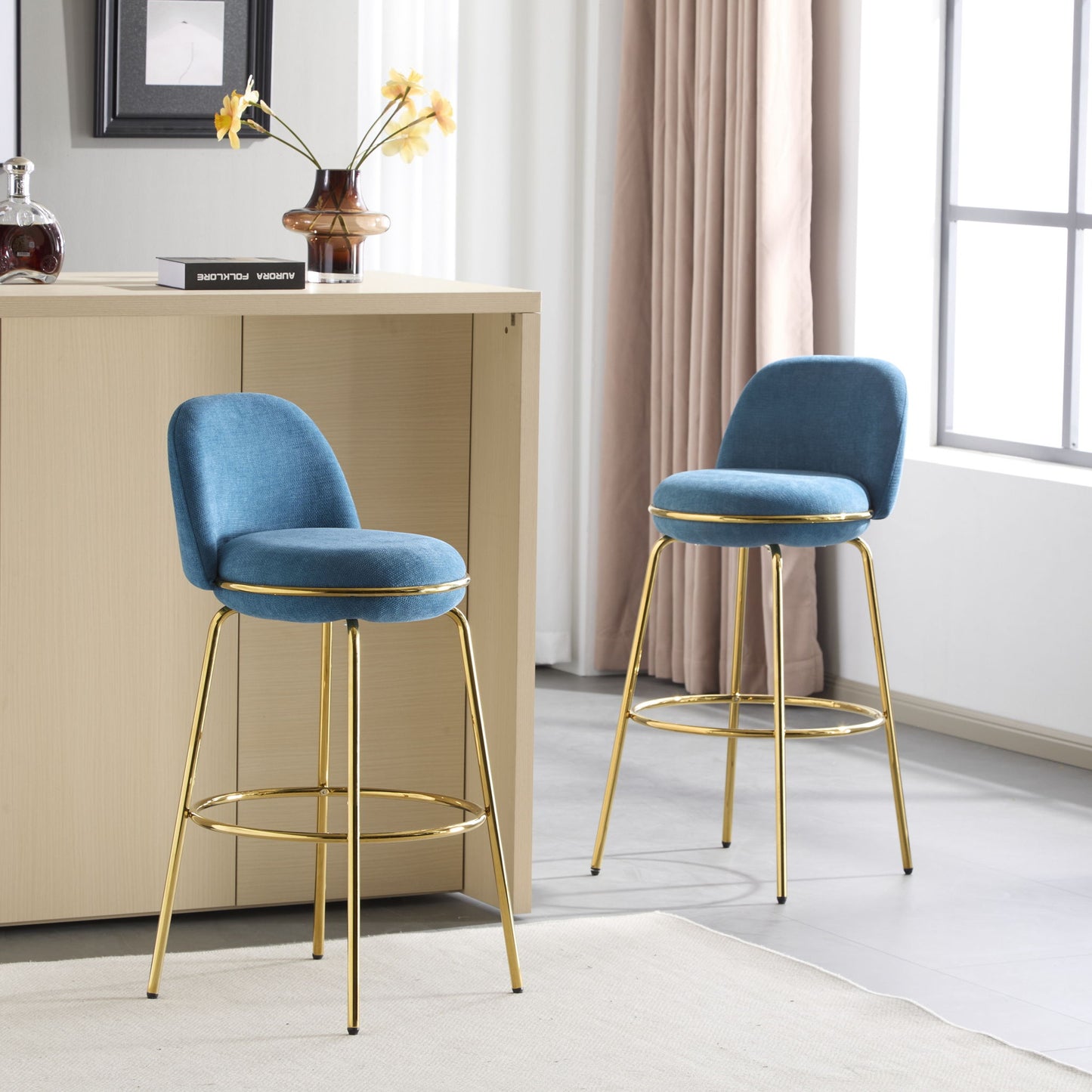 Rio Claro - Indoor Upholstered Barstool (Set of 2)