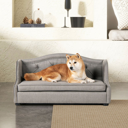 Robin - Tufted Wingback Pet Sofa Bed, Medium