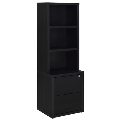 Geary - 3 Shelf Bookcase With USB Charging And Lockable Top Drawer