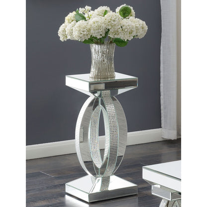 Empire - Square Side End Table - Silver