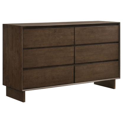 Hemlock - 6 Drawer Dresser Cabinet - Brown