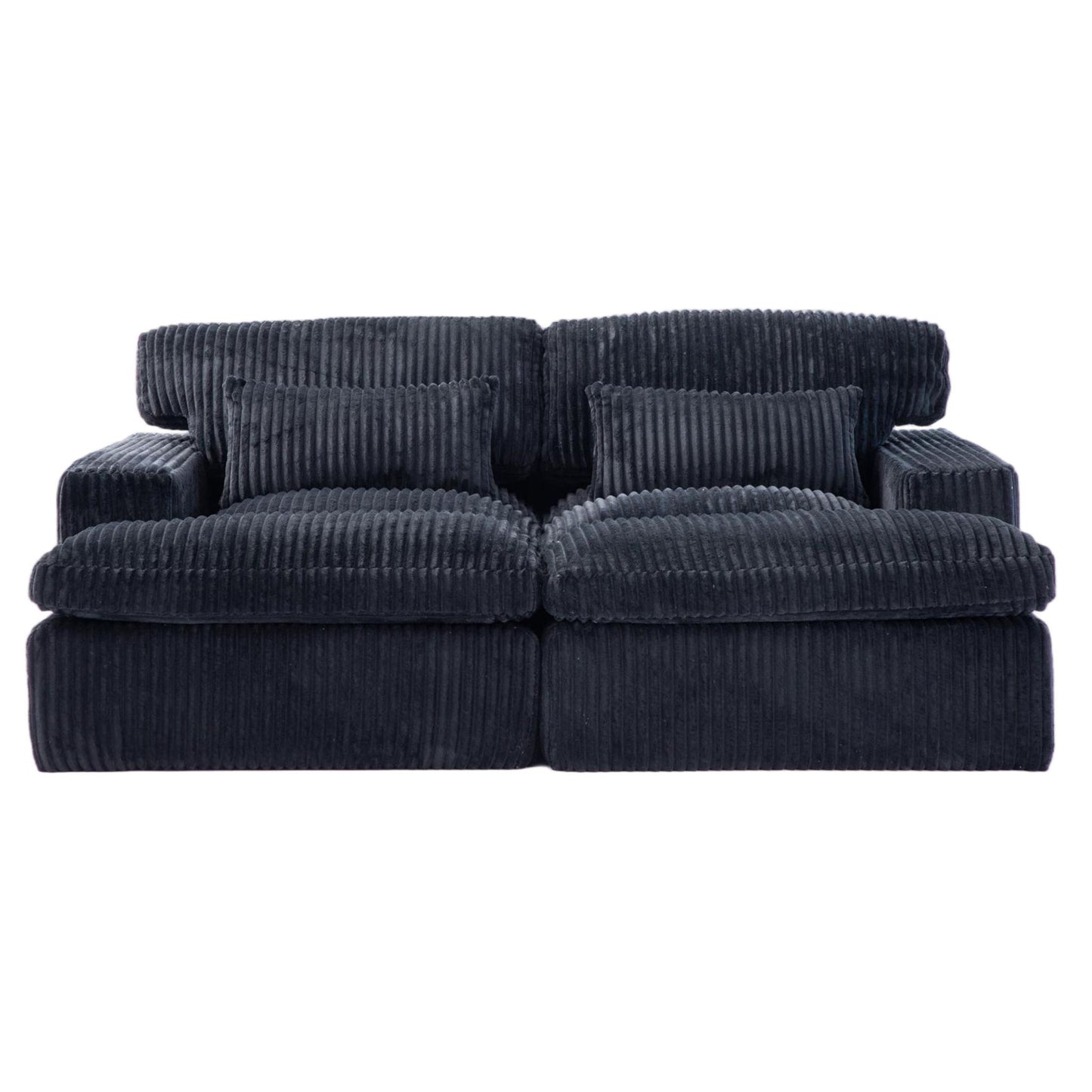 Double Chaise Lounge Chair, Oversized Upholstered Sleeper Cloud Couch