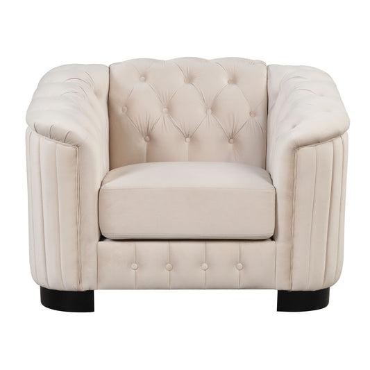 Upholstered Accent Sofa Chair With Removable Cushion