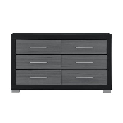Elsa - 2 Toned And Dresser With Bar Handle And Construction