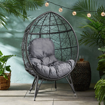 Cosmos - Round Hammered Iron Teardrop Chair