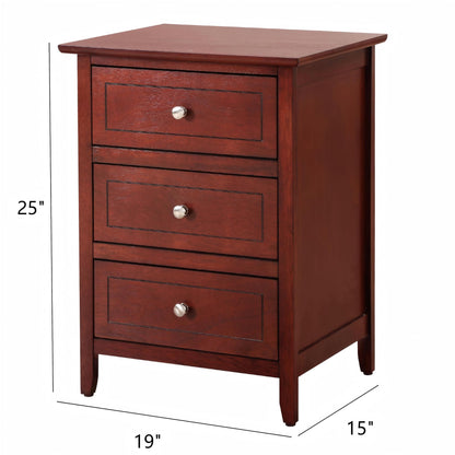Daniel - 3 Drawer Nightstand