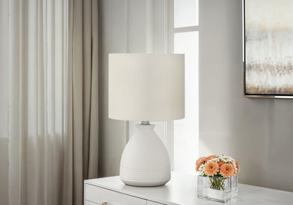 Lighting, Modern Table Lamp - Cream