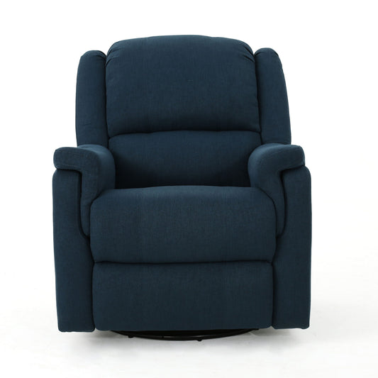 Contemporary Glider Recliner With Swivel Function