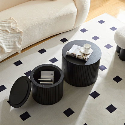 Handcrafted Nested Table Set, 2 Pieces