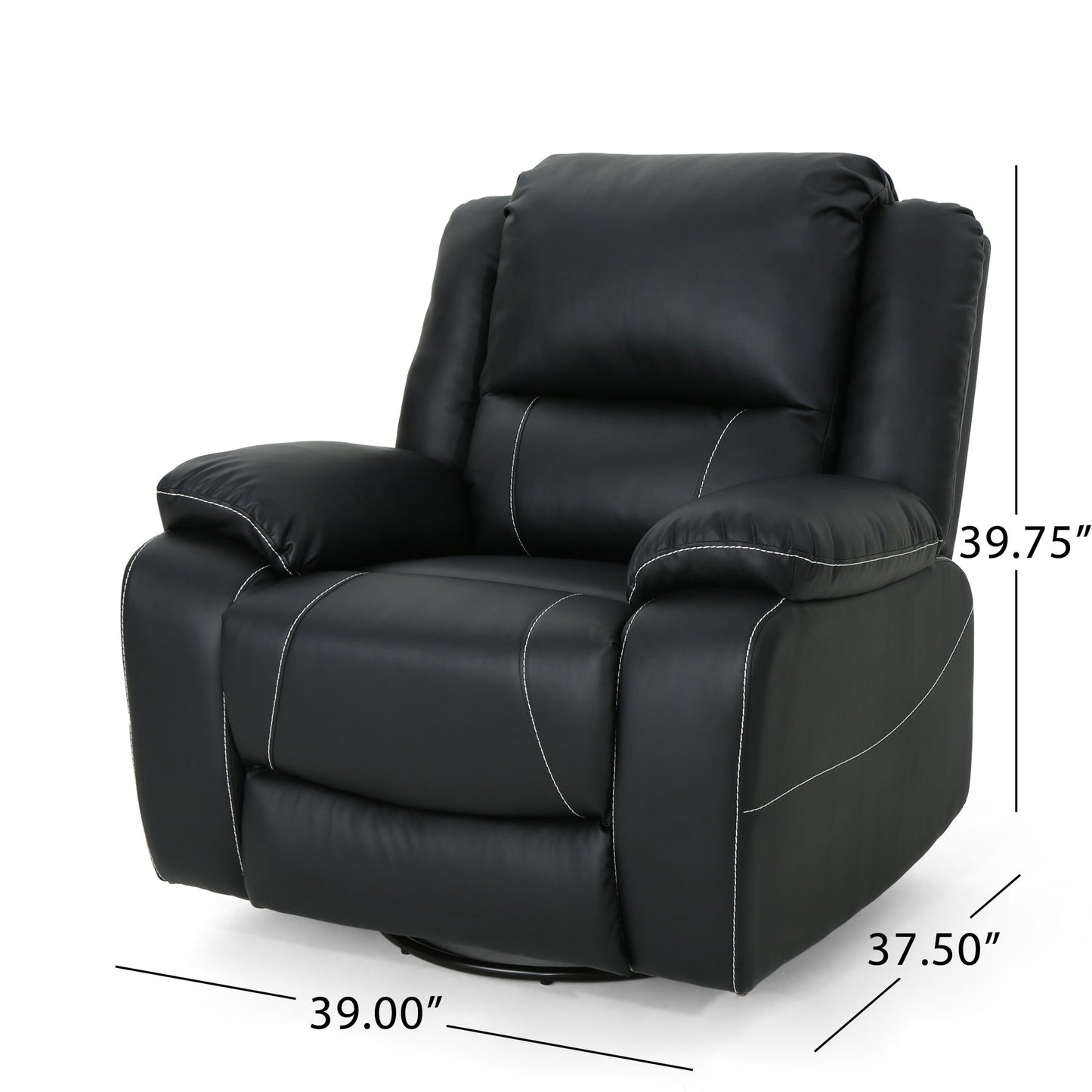 Stylish Wide Manual Swivel Standard Recliner