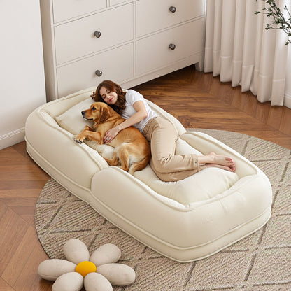 Upholstered Human Dog Bed For Adults And Pets