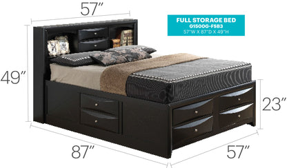 Marilla - Storage Bed With Bookcase Headboard