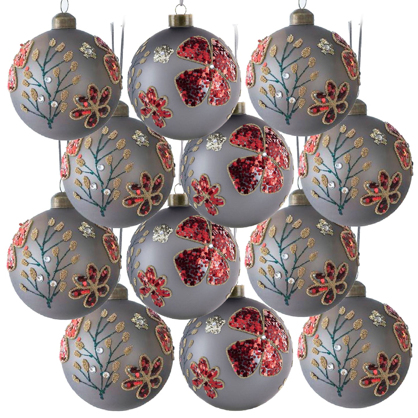 Glass Decorative Hanging Ball Christmas Tree Ornaments For Holiday Party Decorations