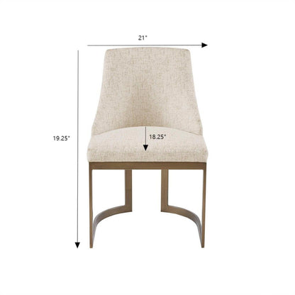 Contemporary Modern Accent Dining Chairs (Set of 2)