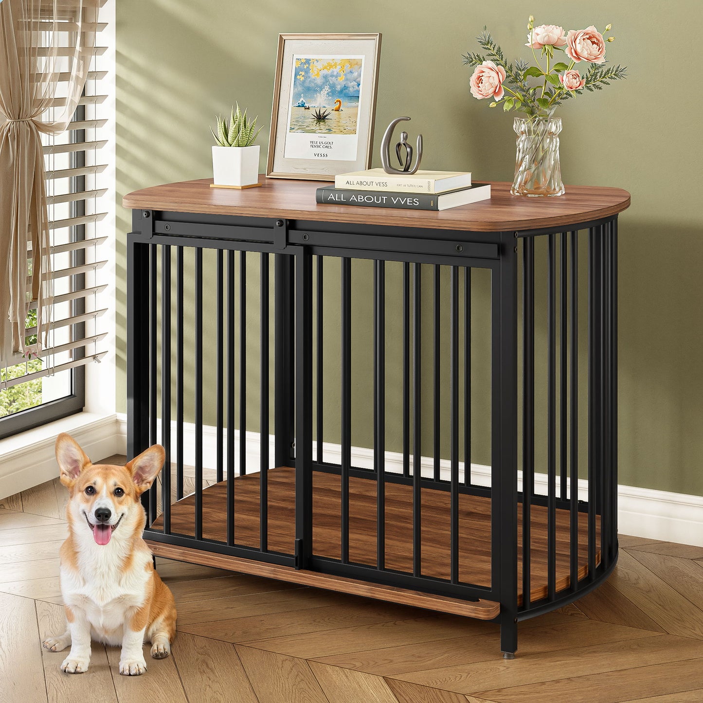 Furniture Style Dog Crate For Small And Medium Dogs