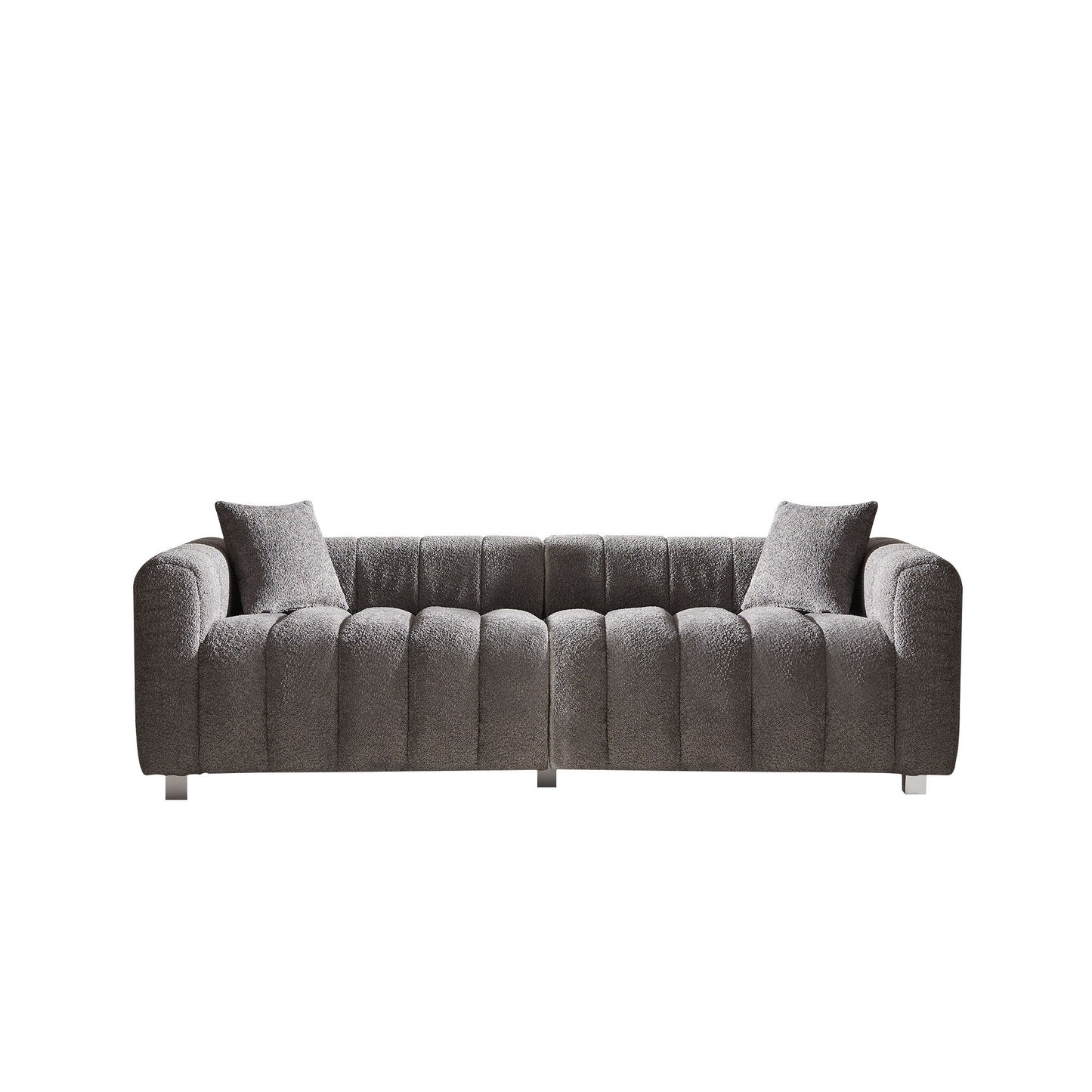 Modern 3 Seater Sofa With 2 Pillows