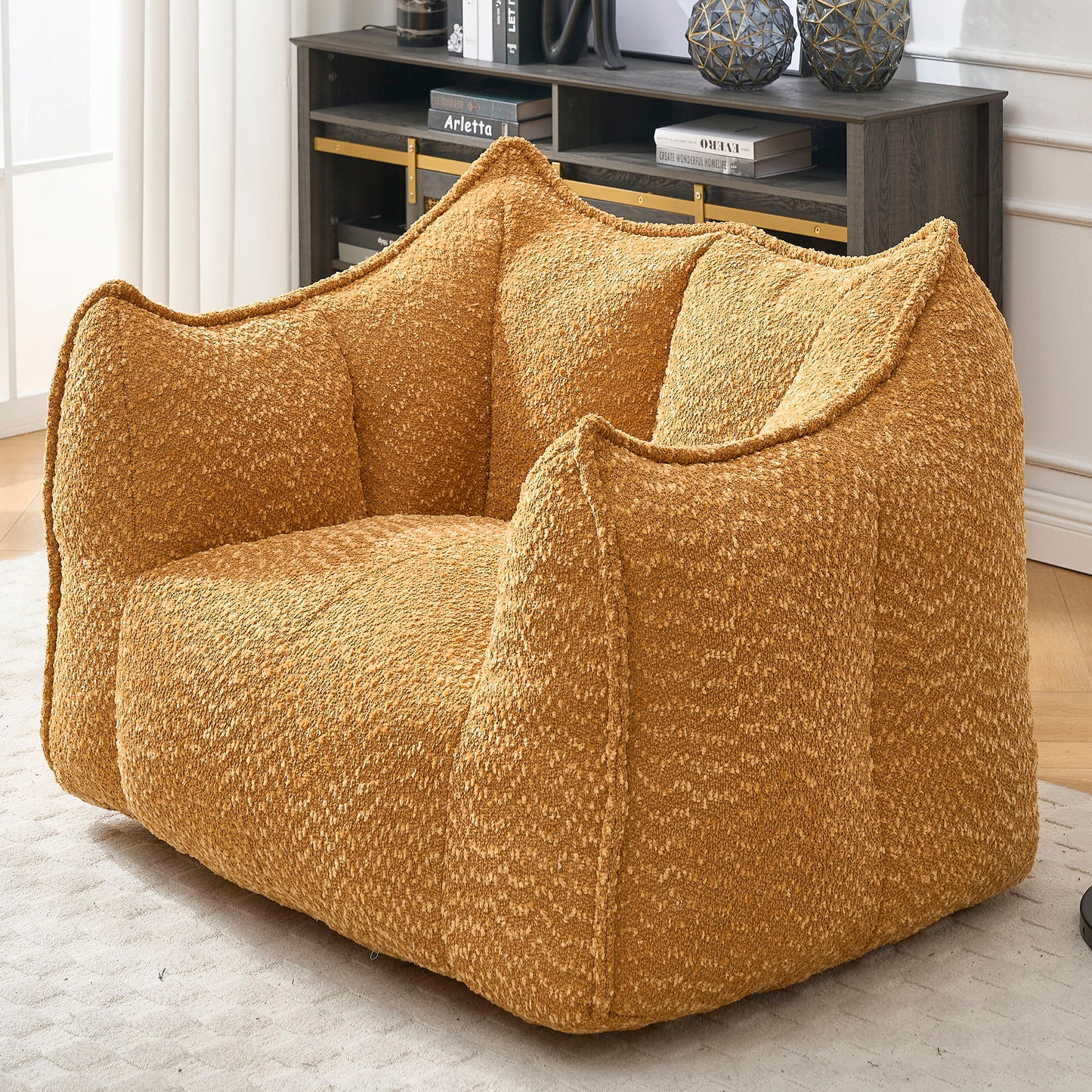 Comfortable Chenille Sofa Chairs With Highly Resilient Foam For Living Rooms And Bedrooms