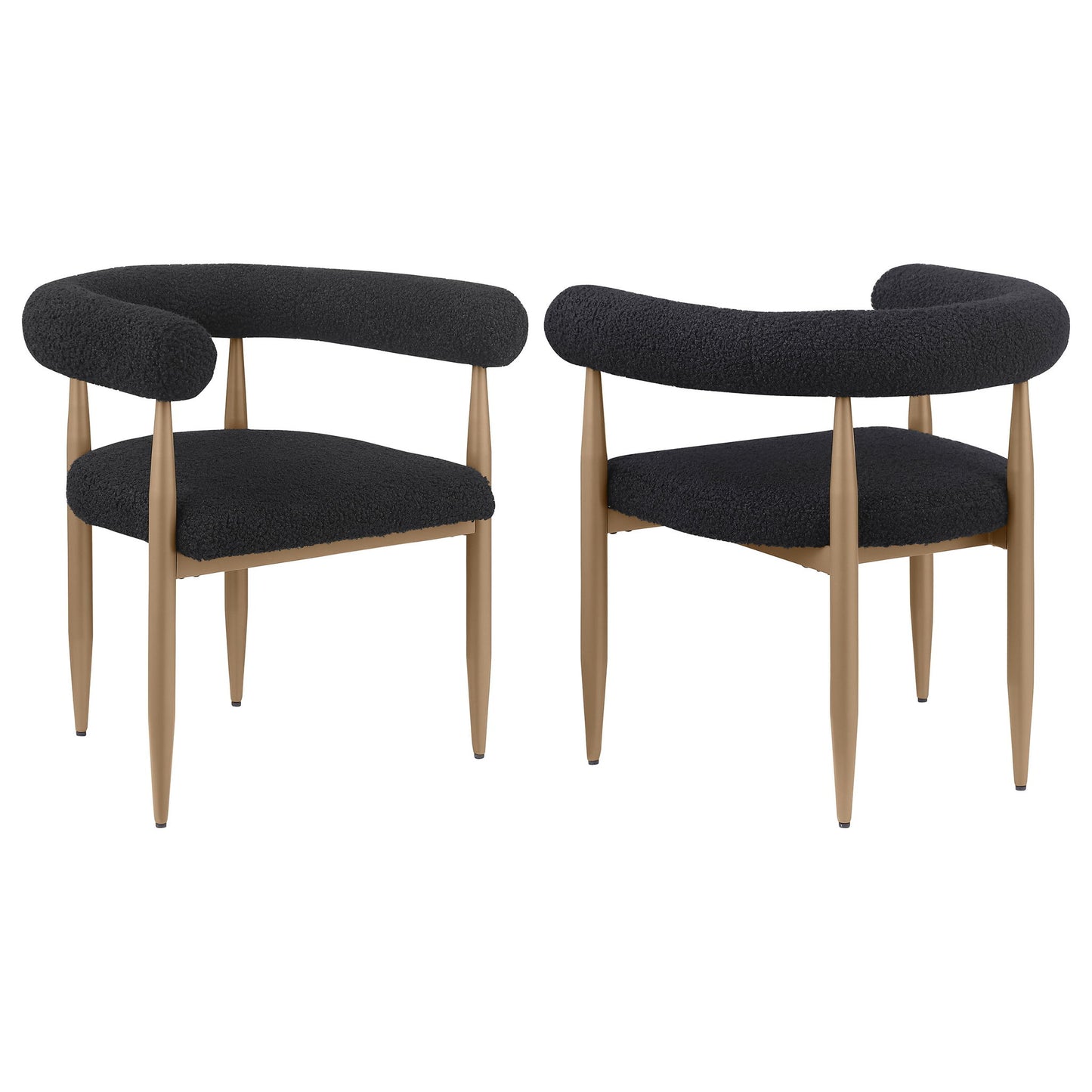 Crofton - Upholstered Dining Arm Chair (Set of 2) - Black