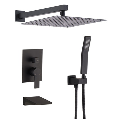 Modern 10" Wall Mounted Rainfall Shower Head System