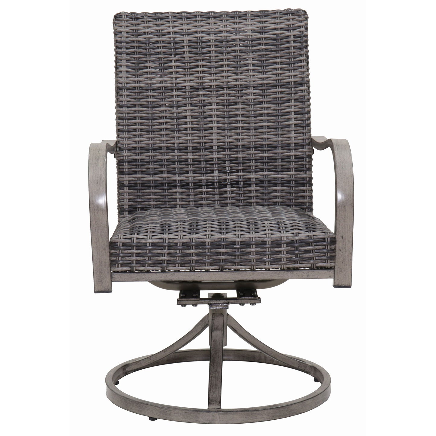 Outdoor Swivel Dining Chair (Set of 2) - Gray