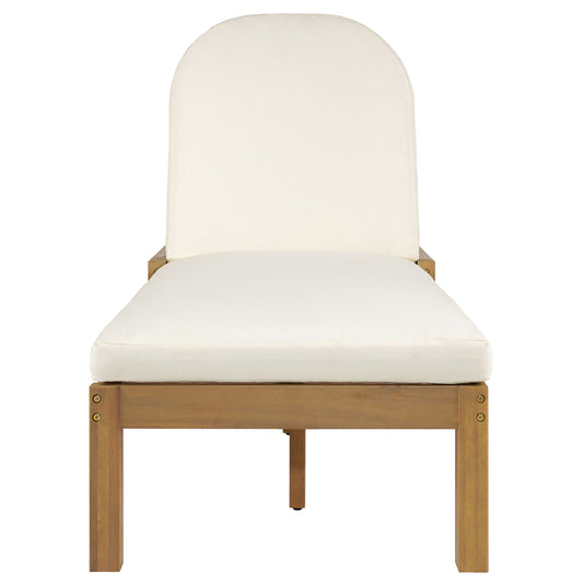Outdoor Chaise Lounge With 5 Position Adjustable Backrest (Set of 2)