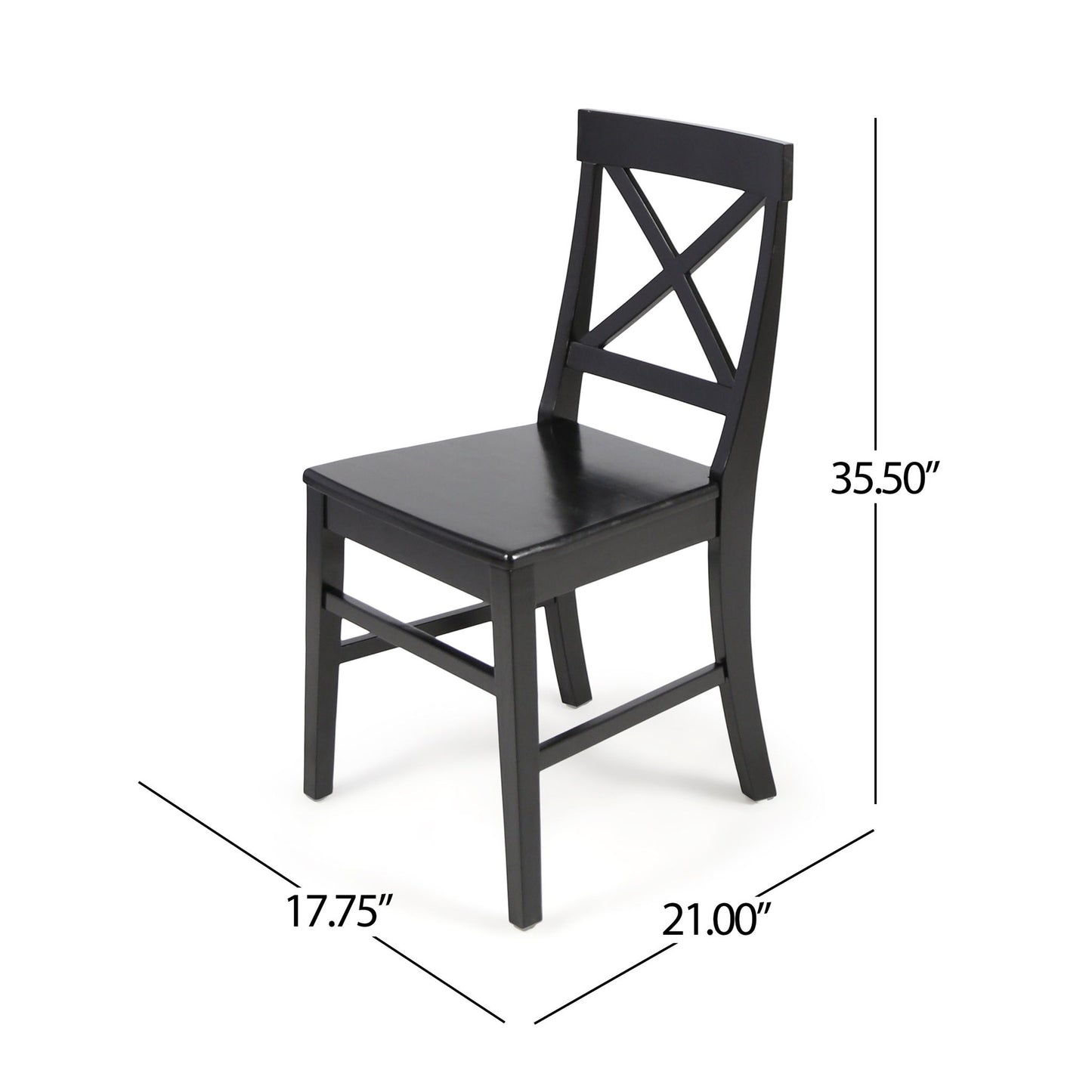 Plethora - Dining Chair With X Shaped Back (Set of 2)