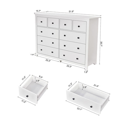 10 Drawer Dresser For Bedroom Ample Storage