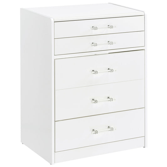 Ayuba - 3 Drawer Makeup Vanity Table With Mirror And Stool