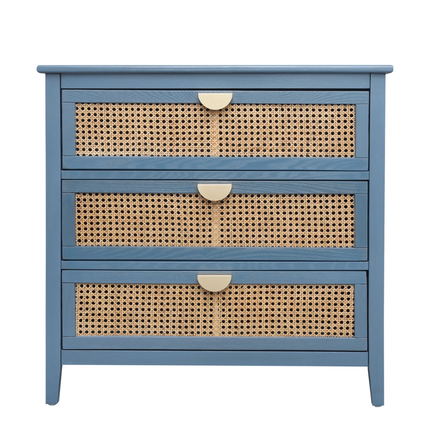 3 Drawer Cabinet, Natural Rattan, American Furniture