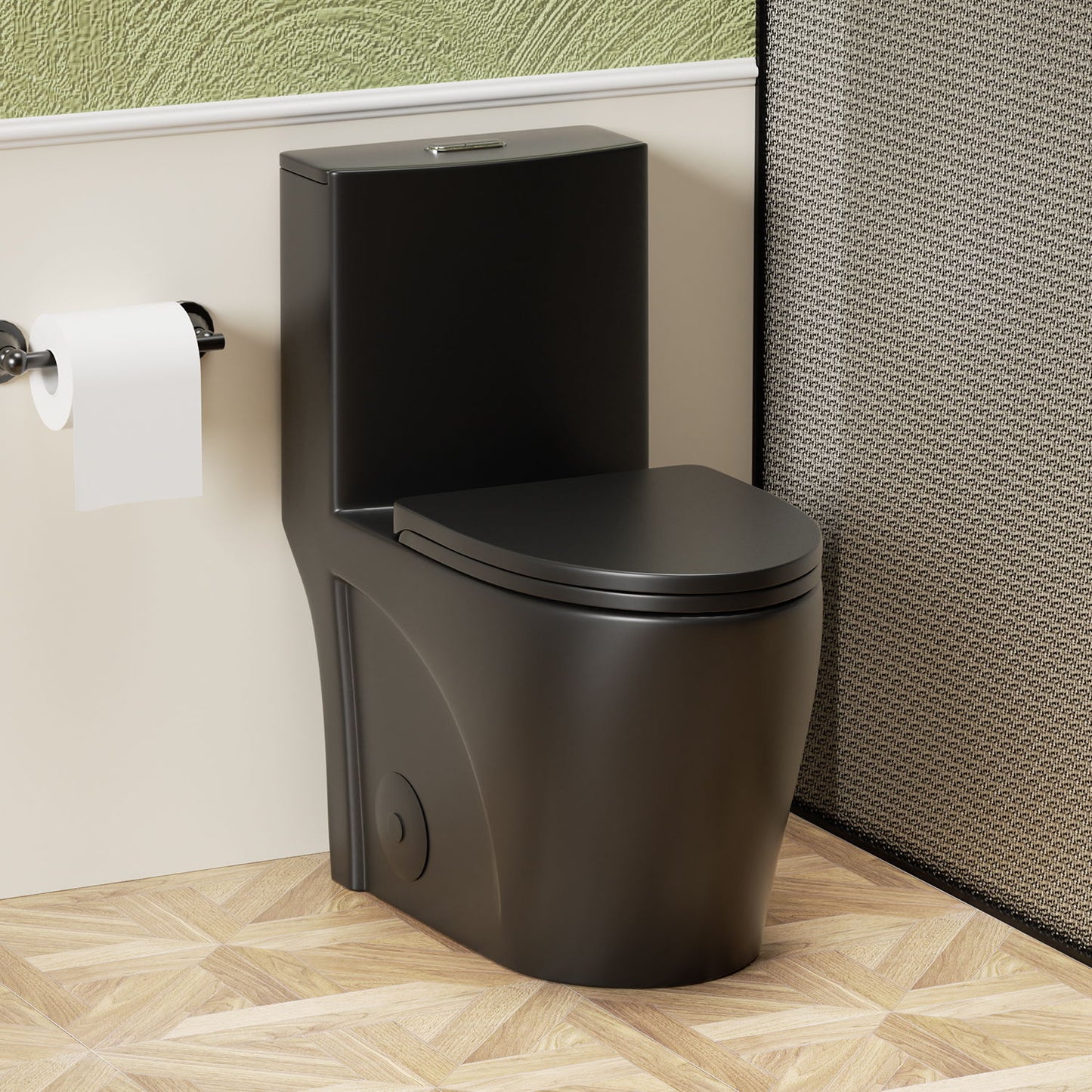 1 Piece Toilet With Tornado Flush, Dual Flush, And ADA Height Comfort Chair