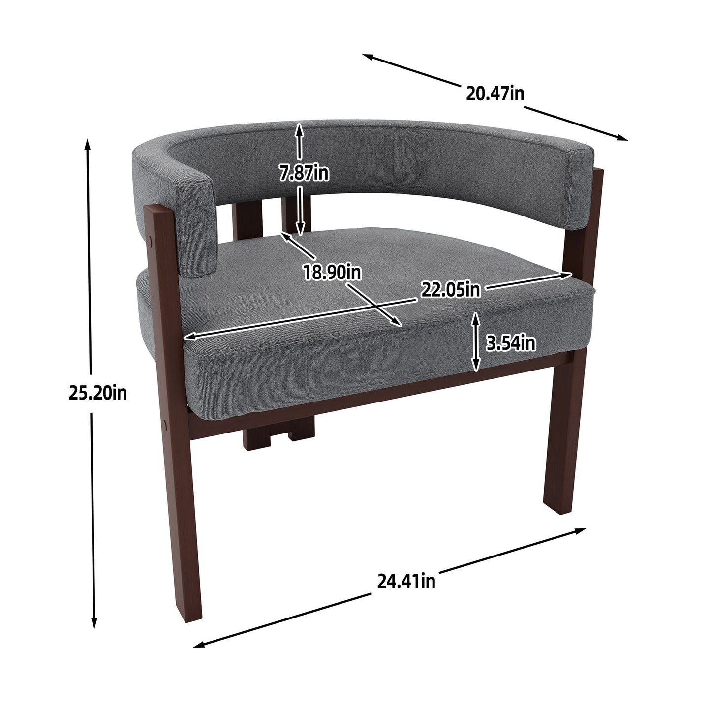 Modern Accent Teddy Upholstered Armchair
